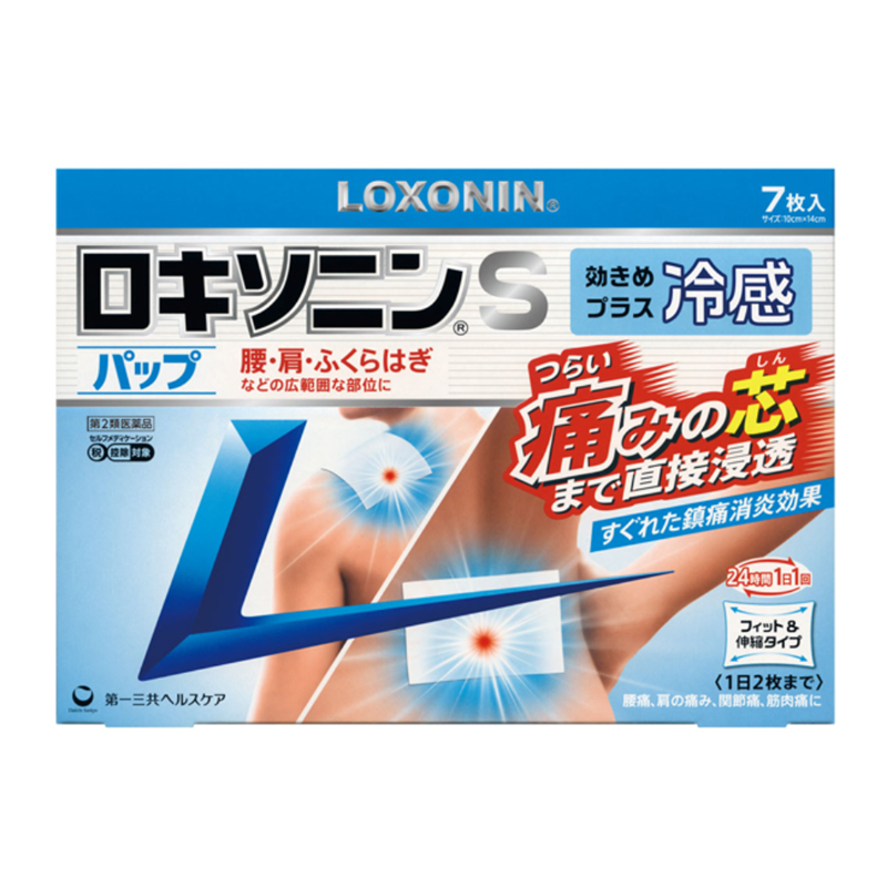 Daiichi Sankyo Loxonin S Pap Cooling Pain Relief Patches